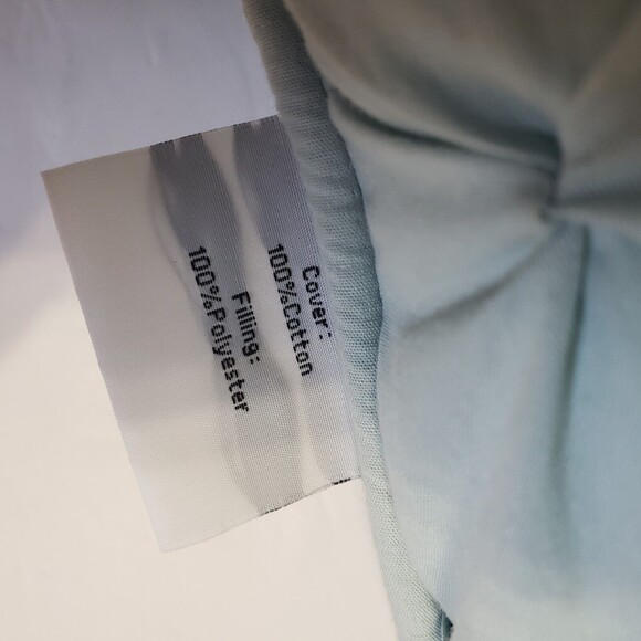 Pintuck Throw Pillow Decorative 16 X 16 inches Pale Green Cotton Cover Poly Fill - Picture 4 of 6